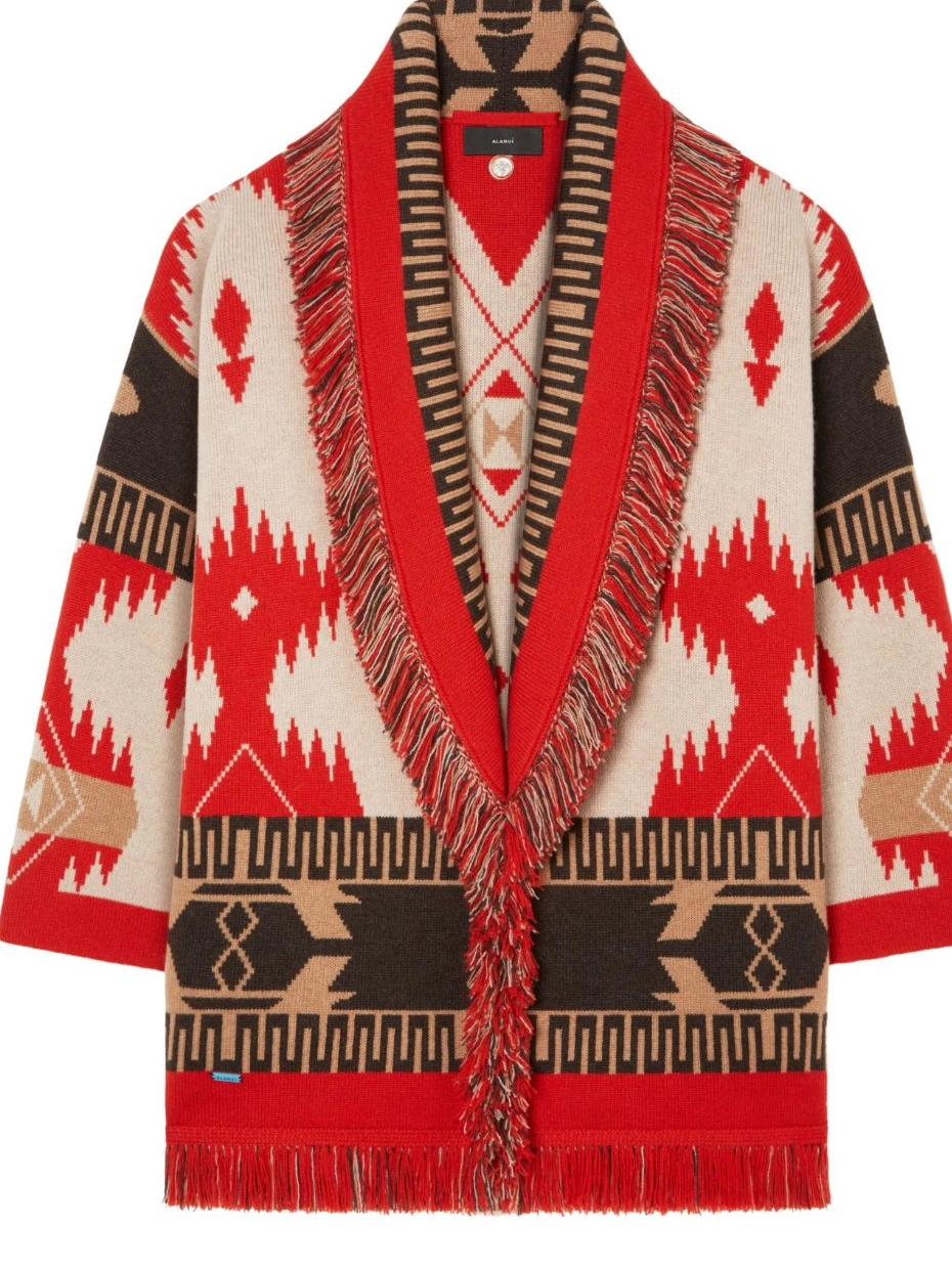 Icon Women Alanui jacquard cardigan cashmere 0820